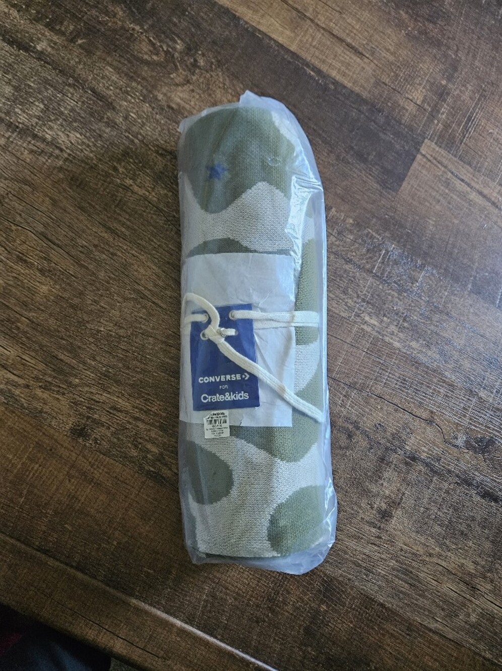 Converse x Crate & Kids Green Camo Blanket